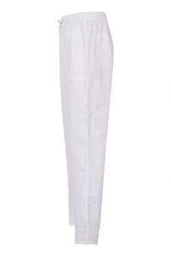 Mens Linen Beach Trousers White #4